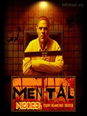 Personagem de jogo Mental com olhos hipnóticos e ambiente sombrio